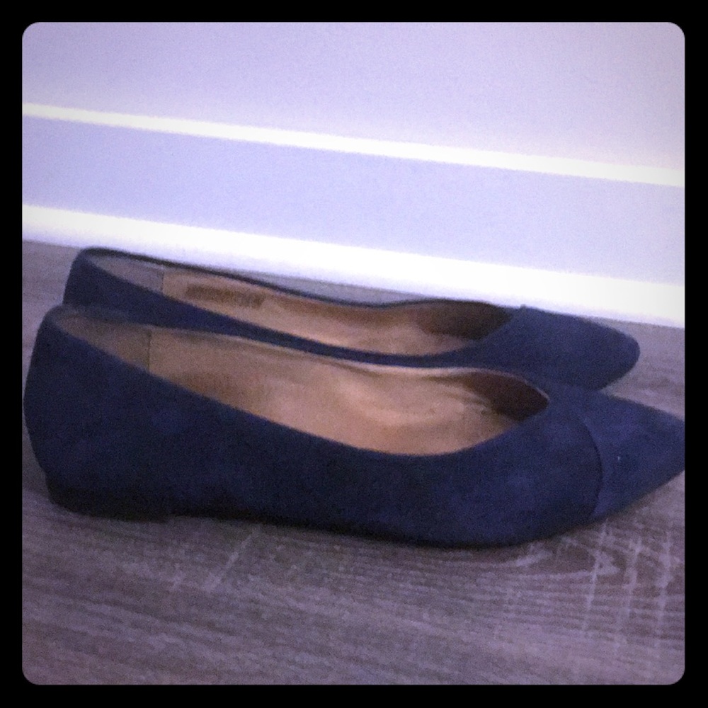 Navy Vionic Flats
